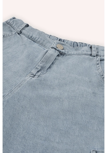 Panço Erkek Çocuk Rahat Kesim Denim Pantolon Mavi