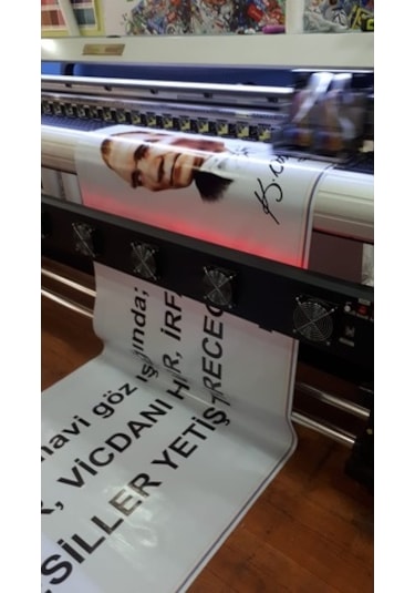 Branda Afiş Baskı Pankart Istediğiniz Ölçüde, Istediğiniz Tasa...