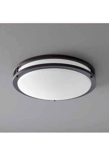 24 Watt Gün Işığı Ledli Yeni Tavan Armatürü, Balkon, Saçak Altı Armatür, Banyo Nemli Alan Armatürü Siyah