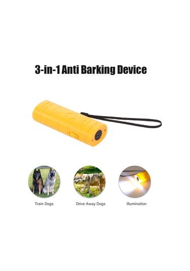 İn 1 Anti Barking Dur Bark Cihazı Taşınabilir El Ultrasonik Pet Köpek Kovucu Kontrol Eğitim Cihazı Eğitmen Led