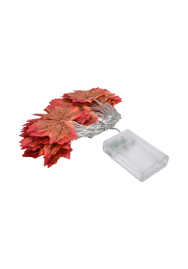 Skycity 3m 20 Led Islak Lastik Akçaağaç Yapraklı Işık Zinciri, 2 Işık Modu Sürekli Ve Titrek , Isınma Işığı, Ev Bahçe Dekorasyonu, Akü İle Çalışır Akü Dahil Değil Diğer