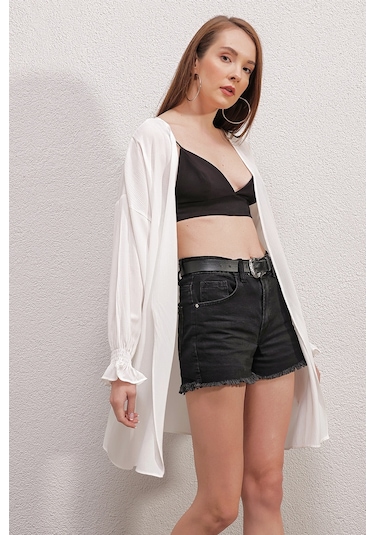 Bigdart 5882 Salaş Kimono - Beyaz 001