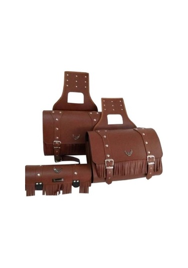 Mts Üniversal Yd3 Yan Deri Ve Ön Çanta Takım 3 Lü Set Kahverengi Kahverengi