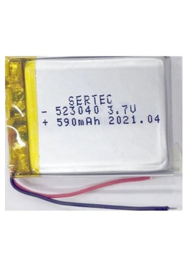 Lipo Polimer 523040 3.7v 590mah Batarya Pil