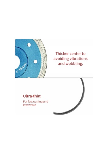 Geeksen Elmas Kesici Disk, 105mm Çap, Yüksek Hızda Seramik Ve Kiremit Kesimi İçin İdeal