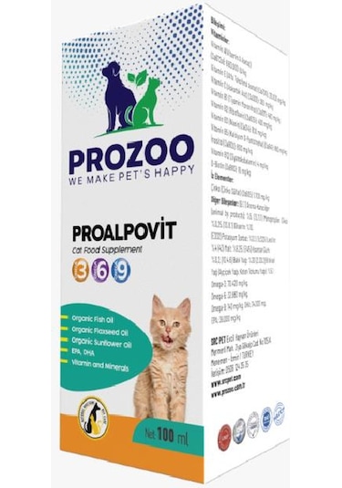 Prozoo Proalpovit Kedi 100 ML