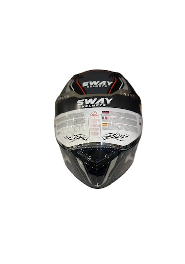 Sway Sw 850 Full Face Kapalı Motosiklet Kaskı Gri - Siyah
