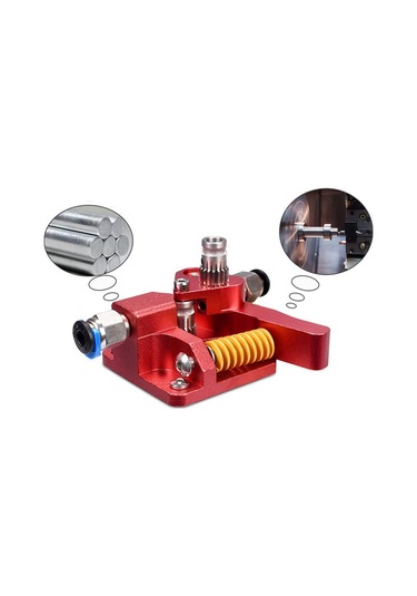 Gatherco Çift Dişli Ekstruder, Ender 3 Cr10 Cr-10 Pro Cr-10s Tornado Alüminyum Tahrik Beslemesi İle Uyumlu, 3d Yazıcı İçin