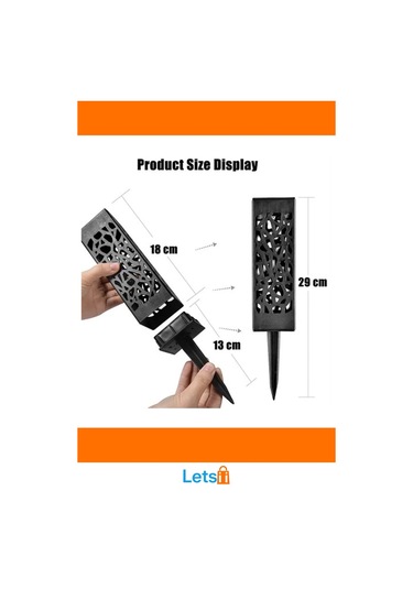 Dekoratif Güneş Enerjili Bahçe Aydınlatması Yürüyüş Yolu 6 Adet Çok Renkli