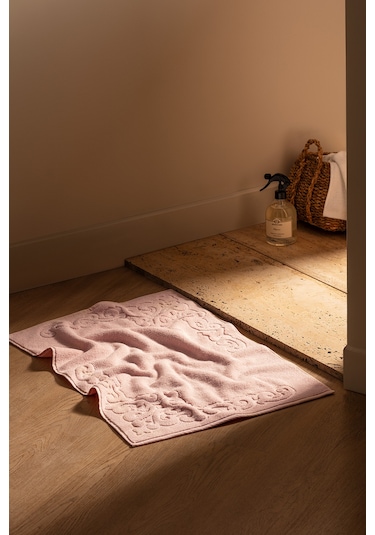 Orlena %100 Pamuk Ayak Havlusu - Pudra - 50x70 Cm Pudra