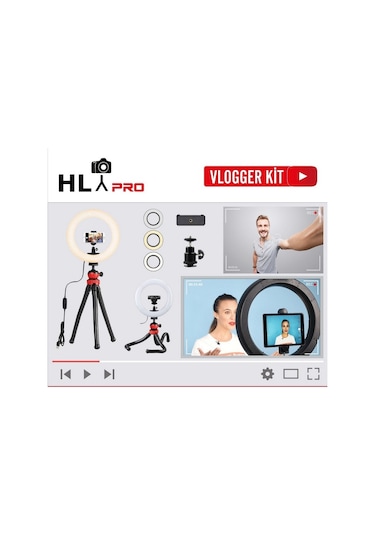 Hlypro Youtuber Vlogger Kit Ring Light Işık