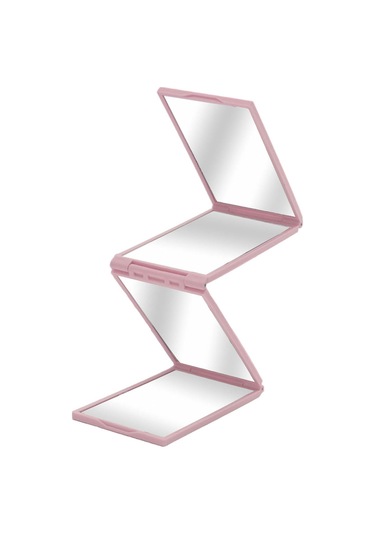 Suntek Kendi Saç Kesim Aynası Kompakt Katlanır Ayna Pembe Pembe