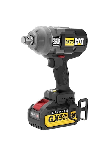 Cat DX73G 18 V 5.0 AH Çift Akülü 1700/2100 NM Kömürsüz Şarjlı Somun Sıkma
