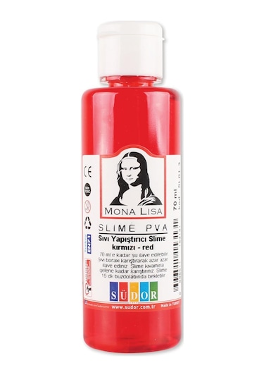Südor Mona Lısa Sıvı Yapıştırıcı Slıme 70 Ml. Kırmızı