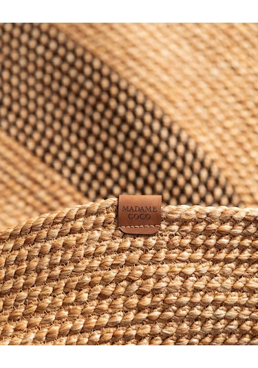 Madame Coco Alsace Oval Kilim - Naturel/siyah - 90x150 Cm 8684427193235 Çok Renkli