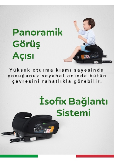 Prego Hera 15-36 Kg Emniyet Kemeriyle Kullanılabilen İsofixli Yük