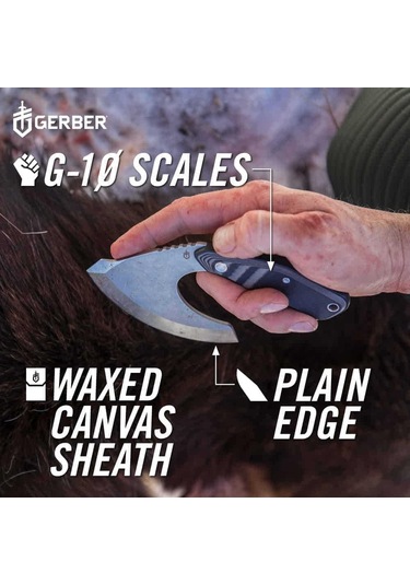 Gerber Gear Downwind Ulu - Kılıflı Satır - Siyah Çok Renkli