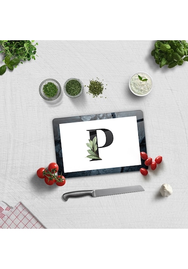 Decorita Cam Kesme Tahtası - Cam Kesme Tablası Harfli Tasarım P 20 CM x 30 CM