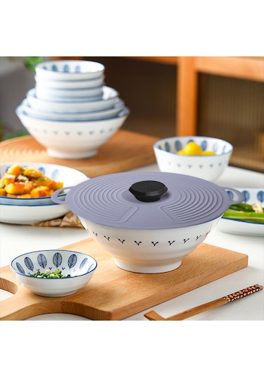 Suntek Silikon Tencere Kapağı Çok Amaçlı Gri-küçük Gri Küçük