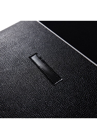 Geeksen 11" Ultrabook Dizüstü Bilgisayar Tablet İçin Pu Deri İş Çantası, Şok Ve Çizik Korumalı, Hafif Ve İnce, Siyah Siyah