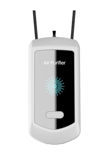 Novahub 120 Milyon Negatif İyon Hava Temizleyicisi Mini Asılı Boyun Temizleyici Beyaz Siyah, Beyaz-siyah Siyah
