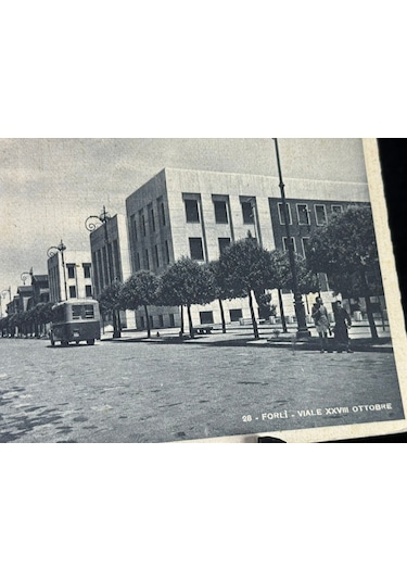 İtalya Us39 Postcard Italy Forli Viale Xxvııı Ottobre 1939