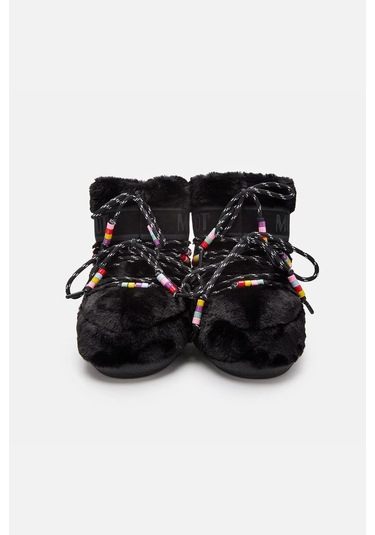 Moon Boot Icon Low Faux Fur Beads Kadın Bot 80d1409470 Siyah