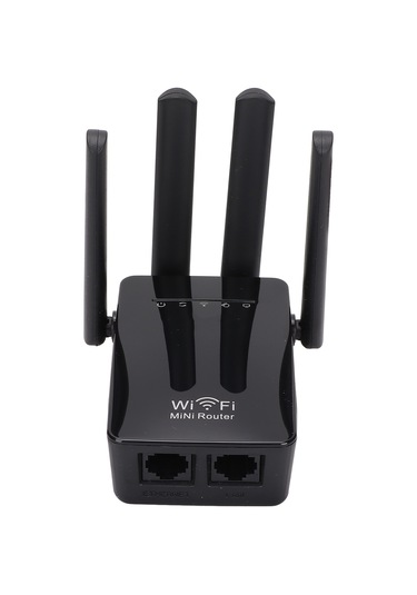 Xindoker 3'lü Fonksiyonlu Kablosuz Router Router/ap/repeater - 4 Antenli 50m Kapsama, 300mbps Hız, Güvenli Şifreleme, Ev Çalışması İçin 100-240v Avustralya Standartı