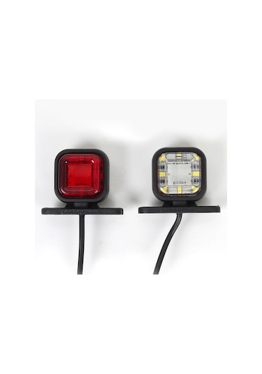 Ahmet Otomotiv 10 Adet Çeray Mini Kare Takoz Led Lamba 12v-24v