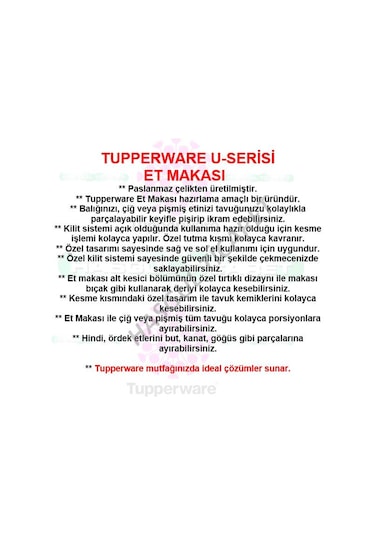 Tupperware U-serisi Et Makası M66 Hsgl