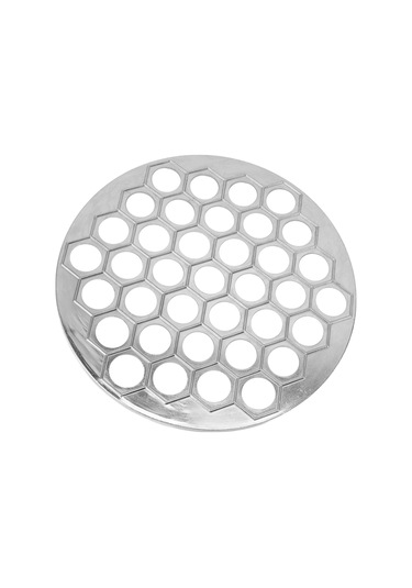 Kosona Alüminyum 37 Delikli Pelmeni Yapıcı - Kolay Kullanım, Temizleme Ve Saklama Özellikli Manti Hamur Kalıbı Gümüş