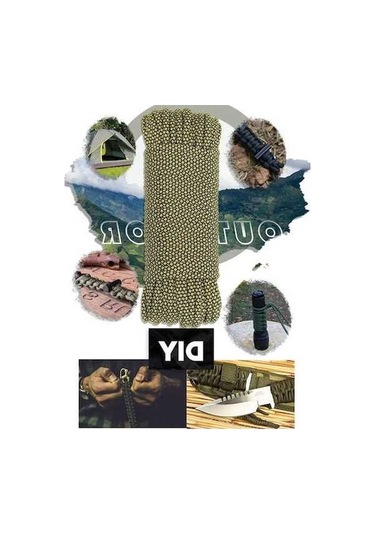 Besthome1 20m Gri 4mm 9 Çekirdek Korumalı Açık Hava Paracord Gri