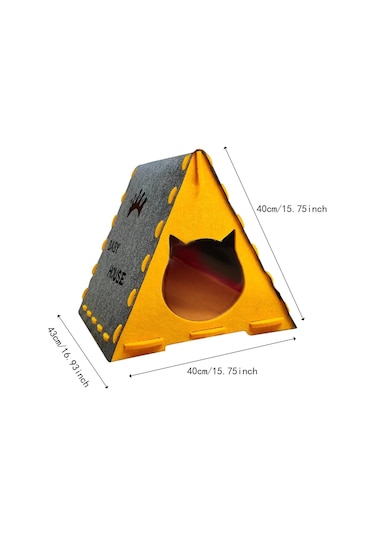 Suntek Keçe Kedi Evi İç Mekan Kullanımı Yatağı Mağara