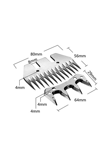 Sones Hılda Power Yün Makas Bıçakları Yün İticiler İçin, Özellikler: 13 Dişli Kavisli Bıçak