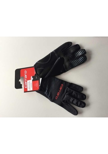 Carraro Uzun Parmak Jelli Bisiklet Eldiveni Siyah Cr-2142