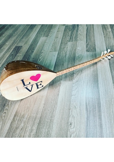 BAĞLAMA 'LOVE' İŞLEMELİ , UZUN SAP BAĞLAMA TAM SET