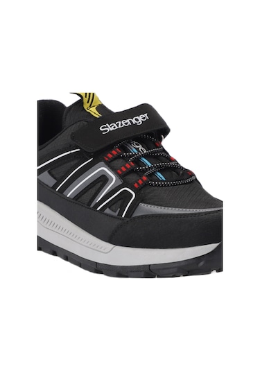Slazenger KROSS KTN Çocuk Cırt Cırtlı Siyah / Beyaz Günlük Spor Ayakkabısı