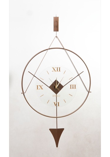 Meridyen Bronz Klasik Bablo Premium Duvar Saatleri