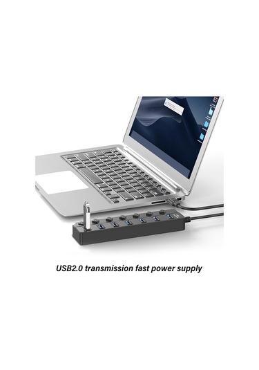 Multidevice Bağlantısı Usb Hubs Usb Splitter 7/4 Bağlantı Noktası, Ayrı Anahtarlar, Ofis Kullanımı İçin Hızlı Veri Aktarımı