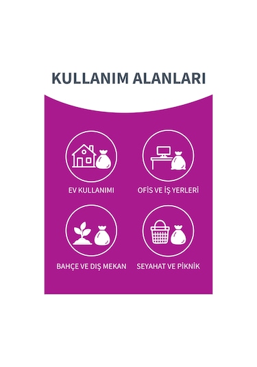 Güçlü Çöp Torbası Küçük Boy 30'lu 40 X 50 Cm 50 Paket 1 Koli