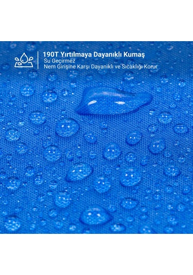 Kingcamp Oasis 250 Ultralight Uyku Tulumu Blue Sol F. Mavi