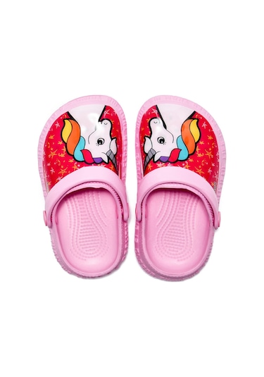 Twigy Unıcorn Çocuk Sabo Terlik Pembe 22/29 DD1007 Pembe