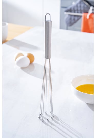 Evero Top Uçlu Çelik Çırpıcı - 30 Cm Silver
