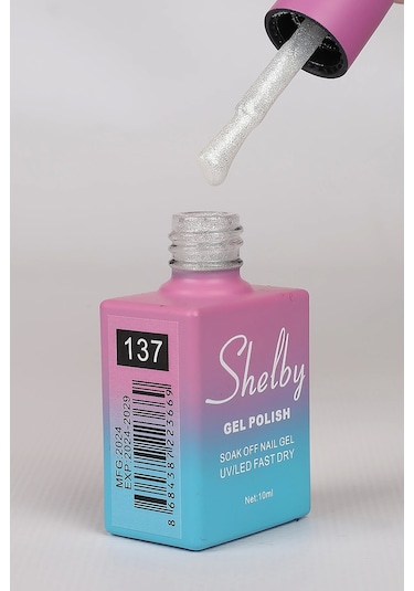 Shelby 10 Ml. A137 İnci Tozu Krom Kalıcı Oje
