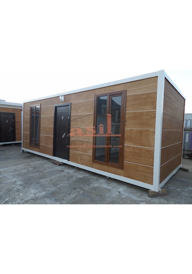 21 M² 1+1 Dış Ahşap Desenli Betopan İç Pvc Lambiri Konut