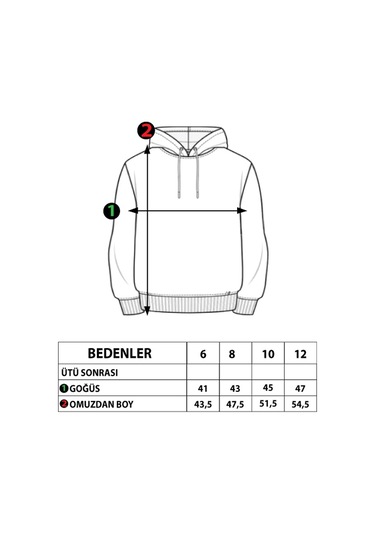 Toontoy Kız Çocuk Relax Fit Bisiklet Yaka Hafif Düşük Omuz Baskılı Sweatshirt - 2 İplik Yeşil