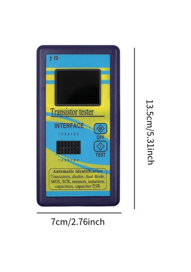 Suntek Transistör Test Cihazı Hafif Esr Metre Renkli-kabuk