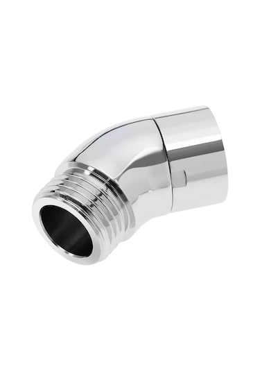135 Derece Duş Kolu Dirsek Adaptörü, Kulplu Duş Başlığı Dirsek Adaptörü, Krom