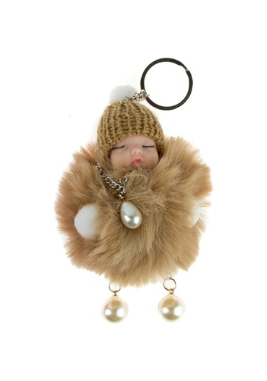 Uyuyan Bebek Anahtarlık Yumuşak Tüylü 10 Cm
