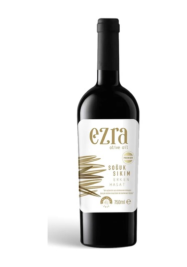Ezra Olive Oil Premium Naturel Sızma Soğuk Sıkım Erken 2023 Hasat Zeytinyağı 750 ML